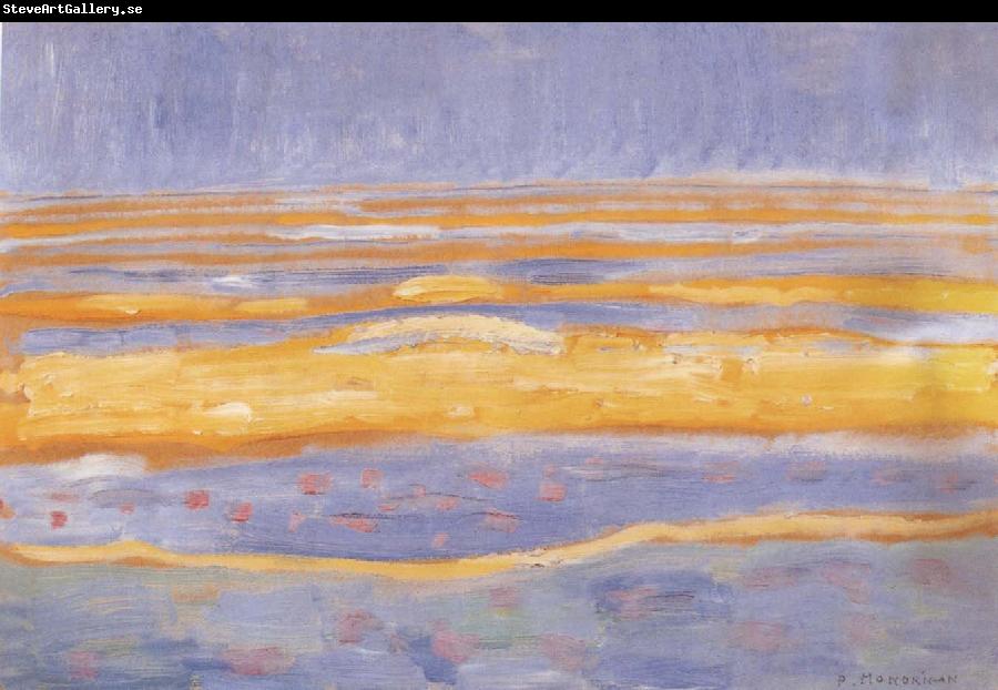 Piet Mondrian The setting sun